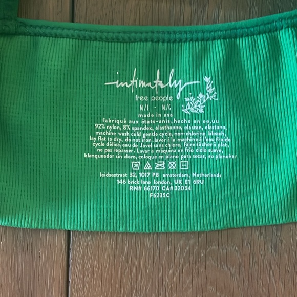 NWOT Free People intimately Ali Low Back Seamless Bra- size m/l - Picture 4 of 7